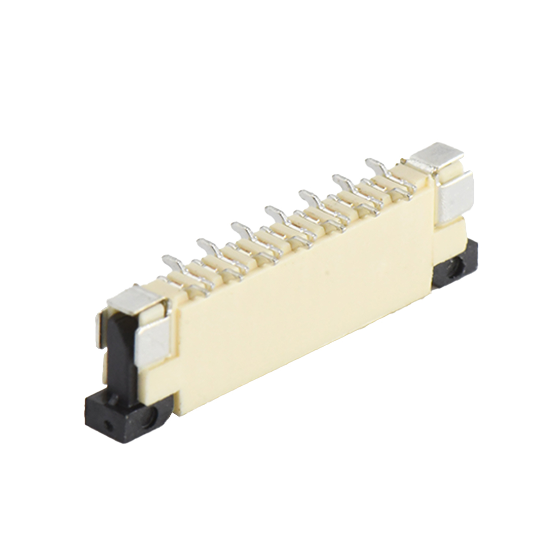 FPC 1.0Pitch-H5.5立贴抽屉式 反脚位 14pin 本色 镀亮锡